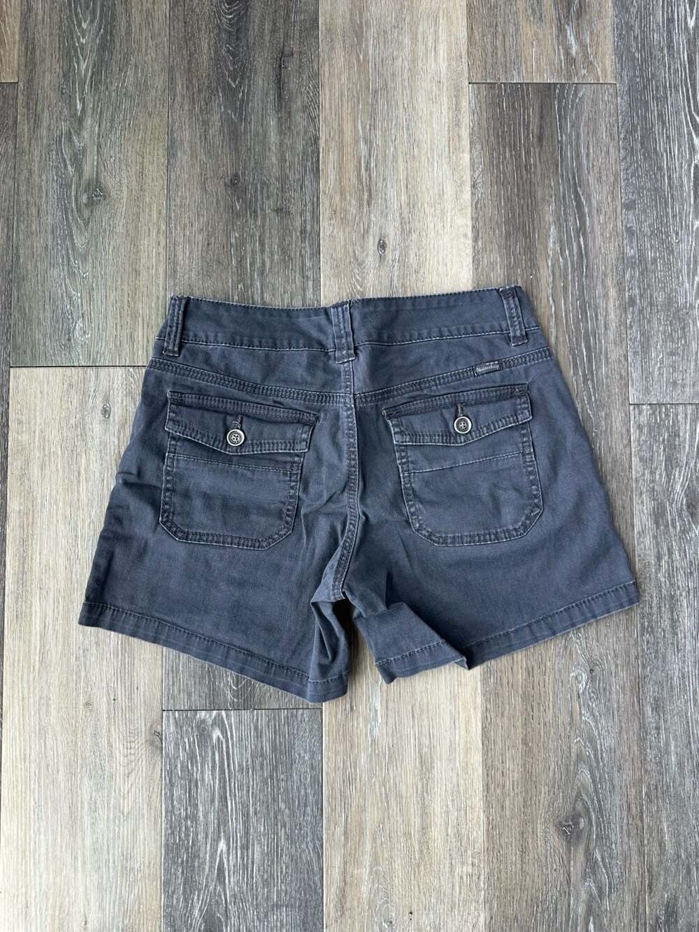 Y2K Unionbay Gray Low Rise Cargo Utility Patch Pocket Shorts 29 Waist